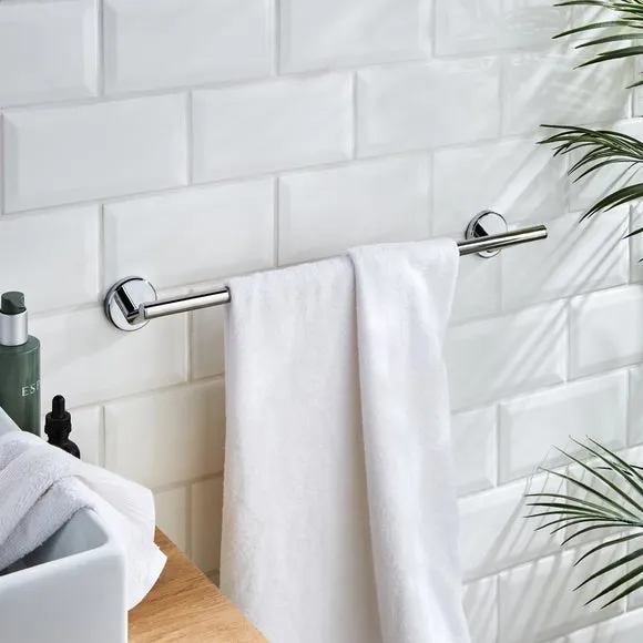 Wall-Mount Towel Rail - Chrome, Metal image