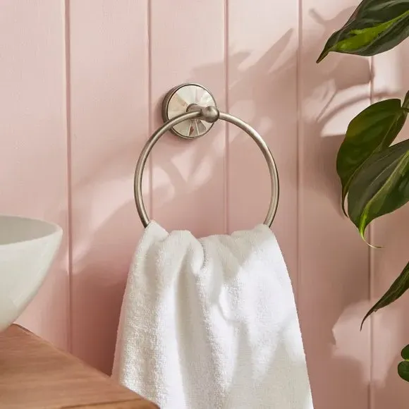 Wall Mount Towel Ring - Silver, Chrome image
