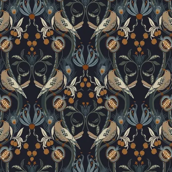 Wall Mural Traditional Design - Navy