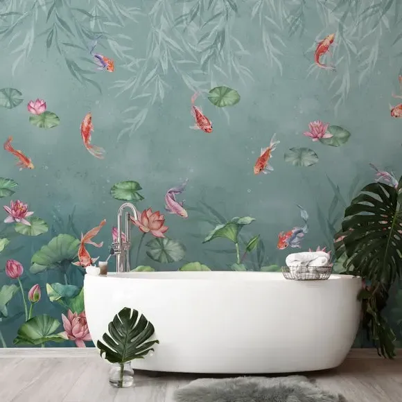 Wall Mural with Matt Finish - Green