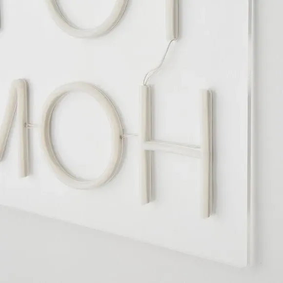Wall Neon Sign Good To Be Home - White, Acrylic