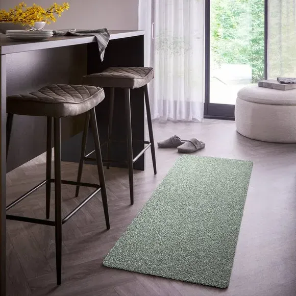 Washable Cotton Runner - Sage