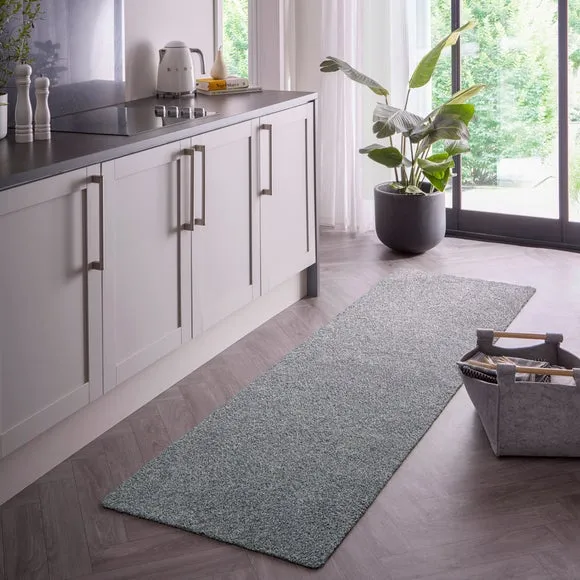 Washable Cotton Runner - Silver