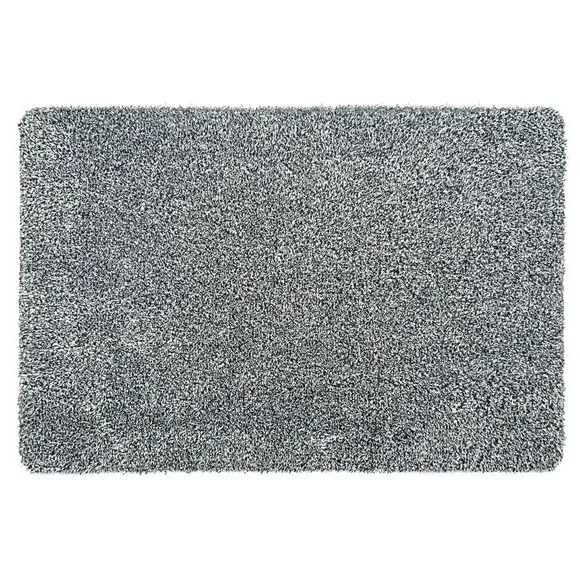 Washable Doormat - Silver, Cotton