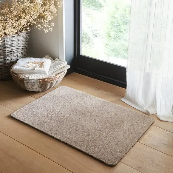 Washable Doormat with Anti-Slip - Beige image