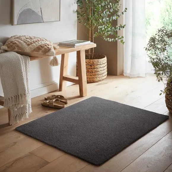 Washable Doormat with Anti-Slip - Charcoal