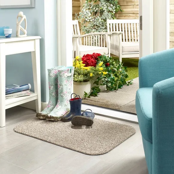 Washable Doormat with Anti-Slip - Linen, Cotton