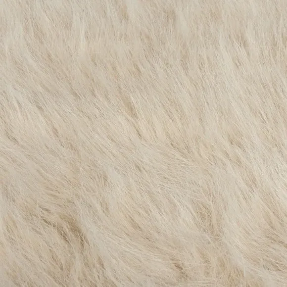 Washable Faux Fur Rug - Natural, High-Low Texture