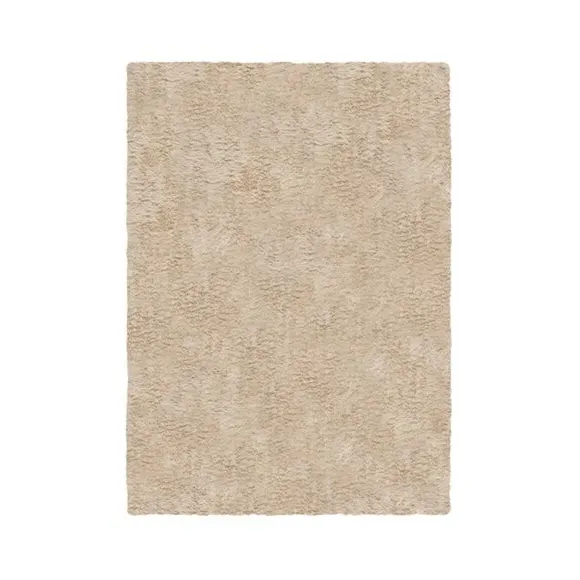 Washable Faux Fur Rug - Natural, High-Low Texture
