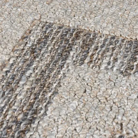 Washable Geometric Rug - Natural, Polyester