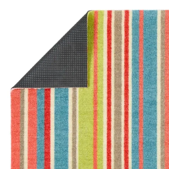 Washable Mat with Anti-Slip Backing - Multicolour