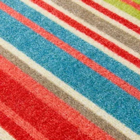 Washable Mat with Anti-Slip Backing - Multicolour