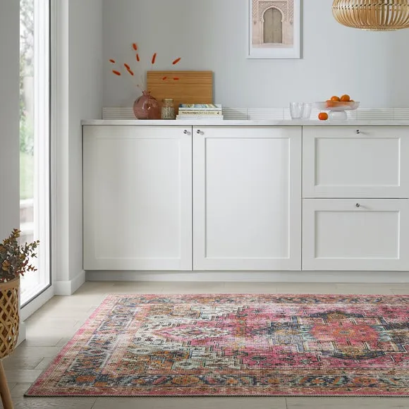 Washable Rug Traditional Design - Cotton Blend
