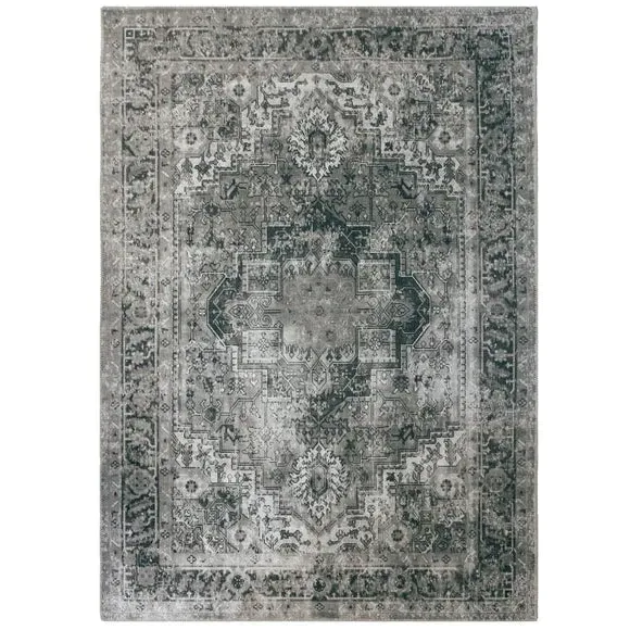 Washable Rug Traditional Design - Monochrome, Cotton