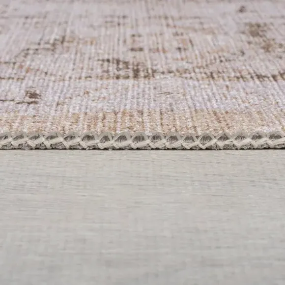 Washable Rug Traditional Design - Natural, Cotton