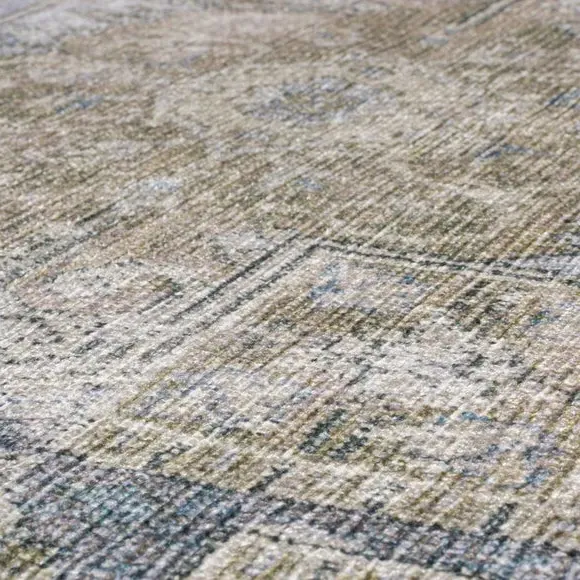 Washable Rug Traditional Design - Sage, Cotton