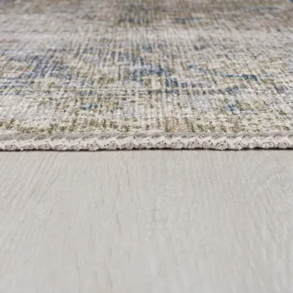 Washable Rug Traditional Design - Sage, Cotton