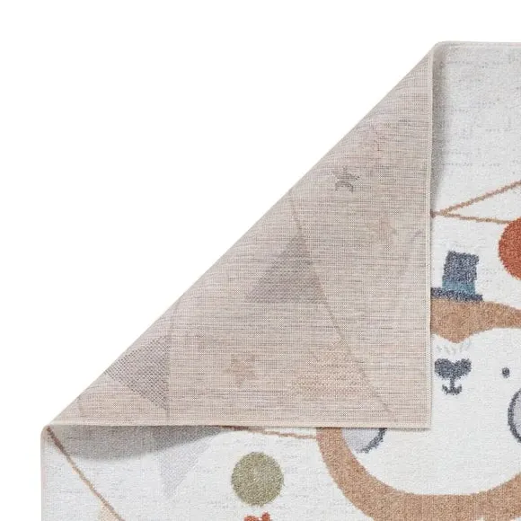 Washable Rug with Monkey Design - Multicoloured