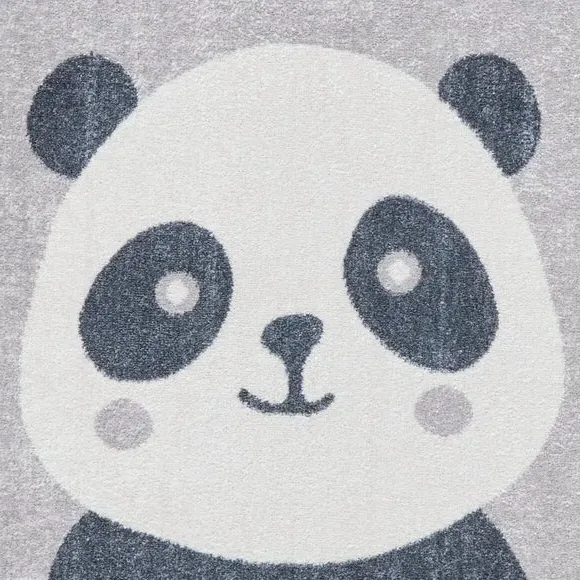 Washable Rug with Panda Design - Multicoloured