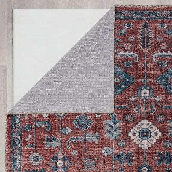 Washable Rug with Vintage Design - Multicoloured