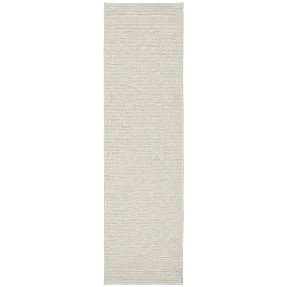 Washable Runner Rug - Cream, Polypropylene