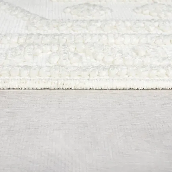 Washable Runner Rug - Cream, Polypropylene