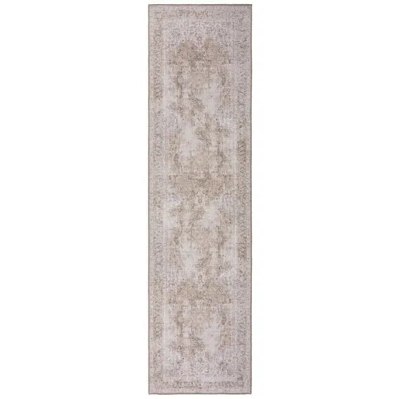 Washable Runner Rug Traditional - Natural, Cotton