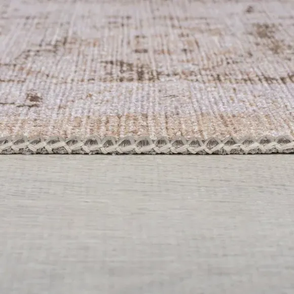 Washable Runner Rug Traditional - Natural, Cotton