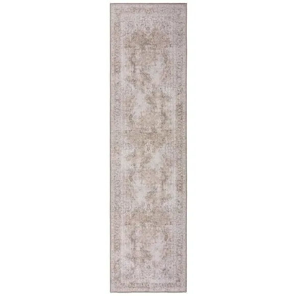 Washable Runner Rug Traditional - Natural, Cotton