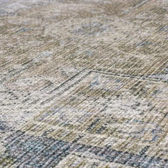 Washable Runner Rug Traditional - Sage, Cotton