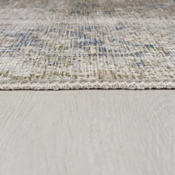 Washable Runner Rug Traditional - Sage, Cotton
