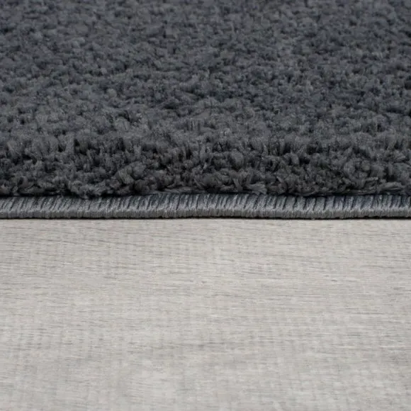 Washable Runner Rug with Anti-Slip - Grey