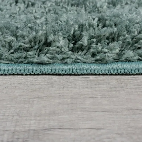 Washable Shaggy Rug - Green