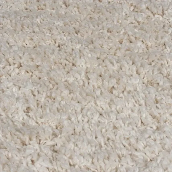 Washable Shaggy Rug - Ivory
