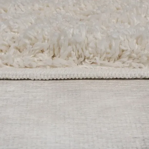 Washable Shaggy Rug - Ivory