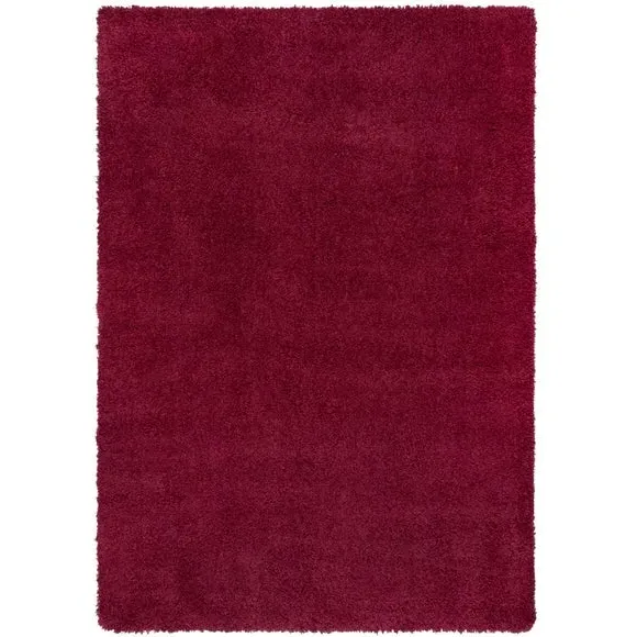 Washable Shaggy Rug - Mulberry