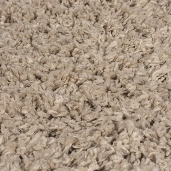 Washable Shaggy Rug - Natural