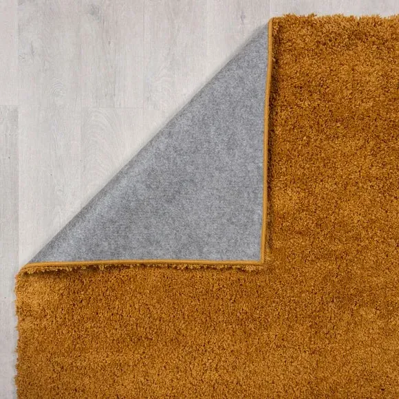 Washable Shaggy Rug - Ochre