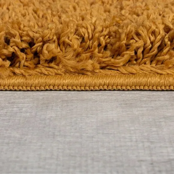 Washable Shaggy Rug - Ochre