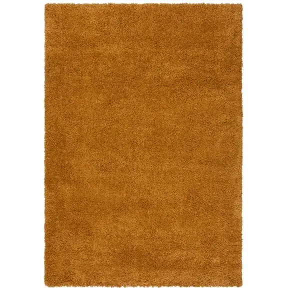 Washable Shaggy Rug - Ochre