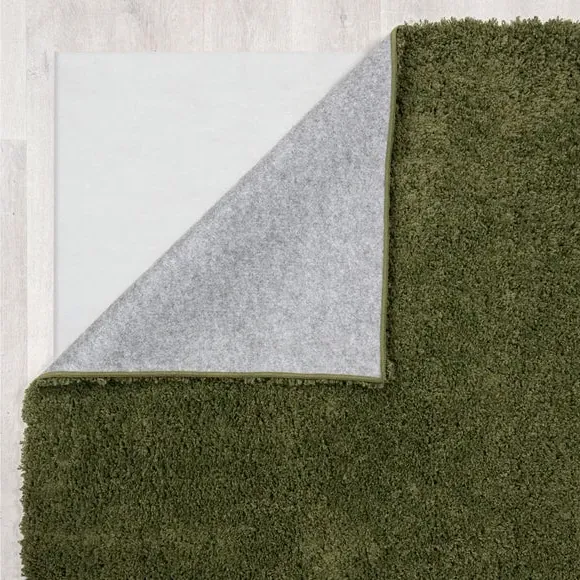 Washable Shaggy Rug - Olive