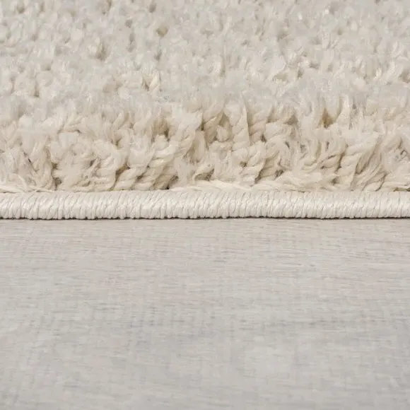 Washable Shaggy Rug - Sandstone, Polyester