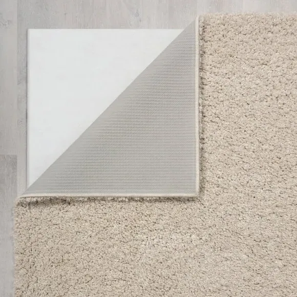 Washable Shaggy Rug - Sandstone, Polyester