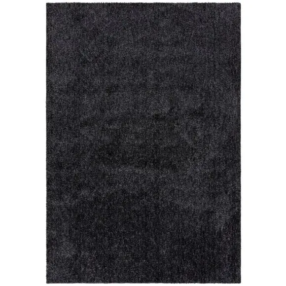 Washable Shaggy Rug with Anti-Slip - Charcoal