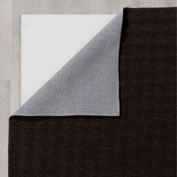 Washable Sherpa Faux Fur Rug - Brown, Polyester