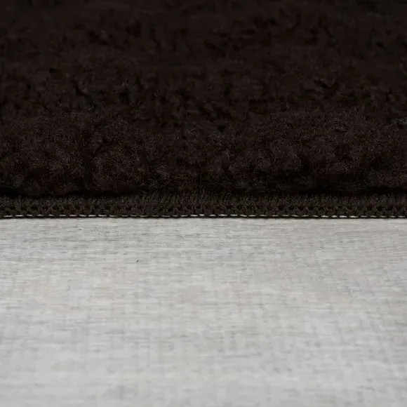 Washable Sherpa Faux Fur Rug - Brown, Polyester