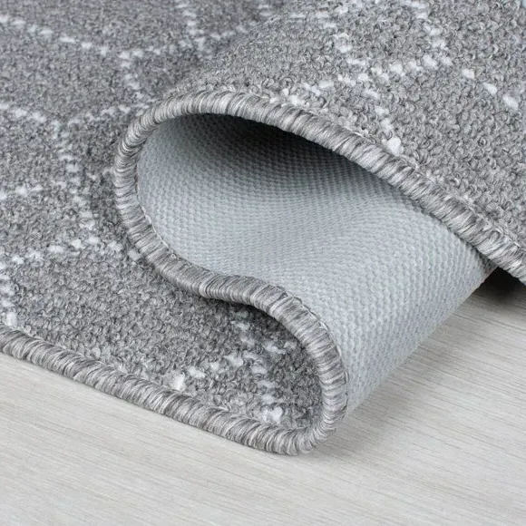 Washable Stair Runner - Grey, Polypropylene