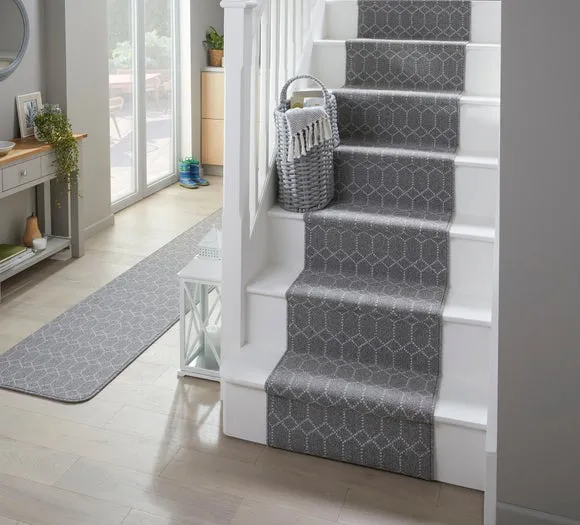 Washable Stair Runner - Grey, Polypropylene image