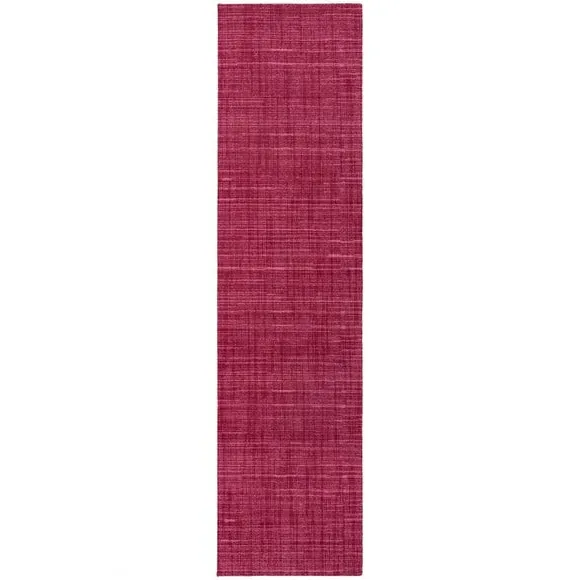 Washable Stair Runner with Anti-Slip - Burgundy, Boucle