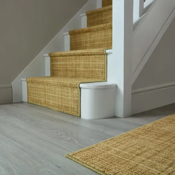 Washable Stair Runner with Anti-Slip - Citrine, Boucle